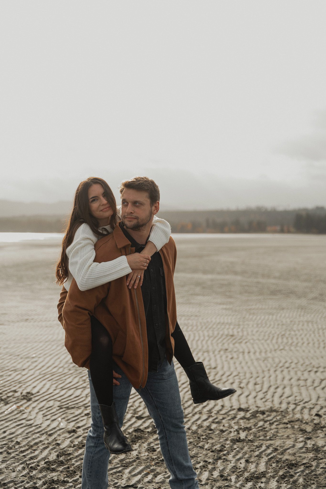 engagement session att rathtrevor beach by Latitude 49 photography