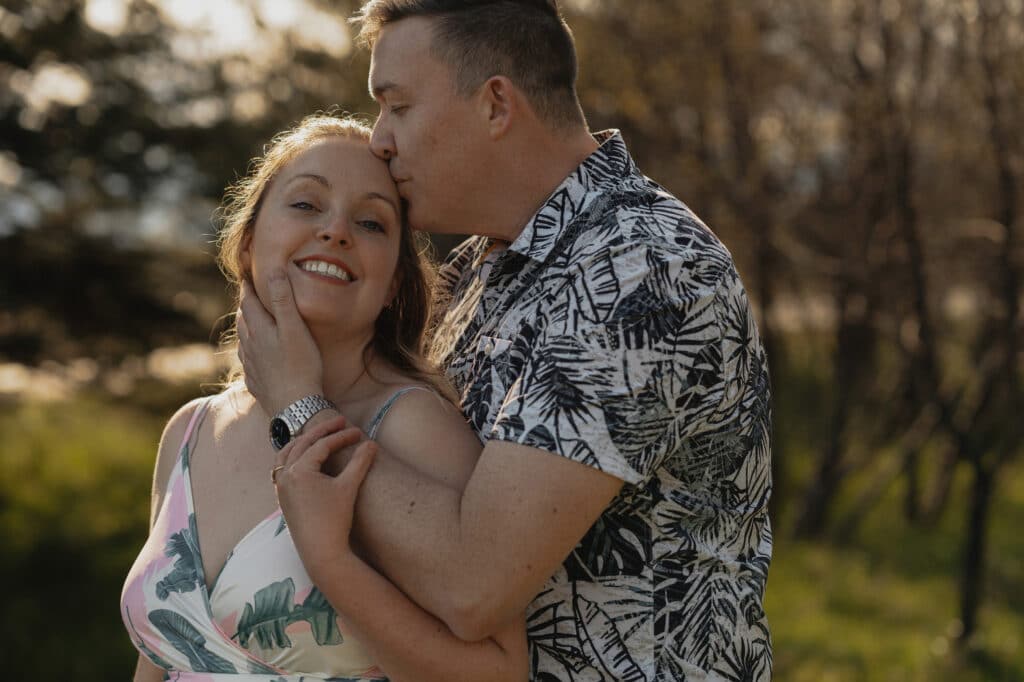 Family and Engagement session at the beach in Kye bay in preparation for their destination wedding in Mexico by Latitude 49 Photography