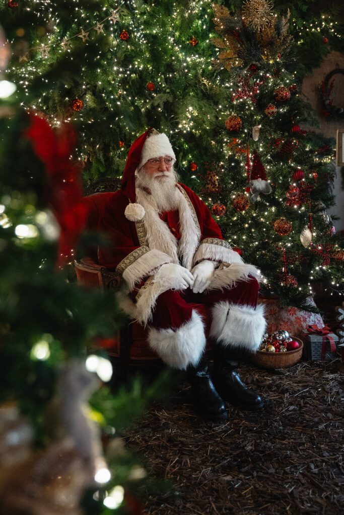 Santa Claus at Holly Hill Farm in Campbell River by Latitude 49 Photography