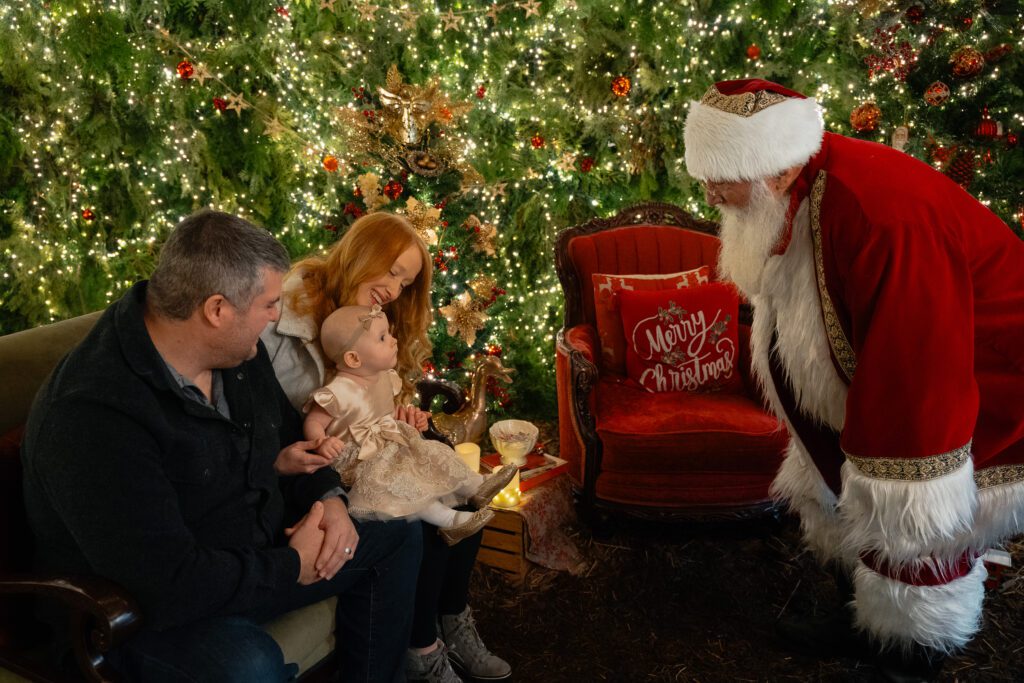 Santa Claus at Holly Hill Farm in Campbell River by Latitude 49 Photography