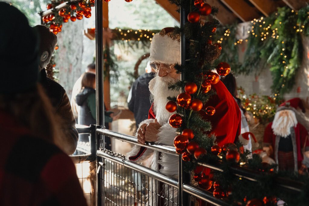 Santa Claus at Holly Hill Farm in Campbell River by Latitude 49 Photography