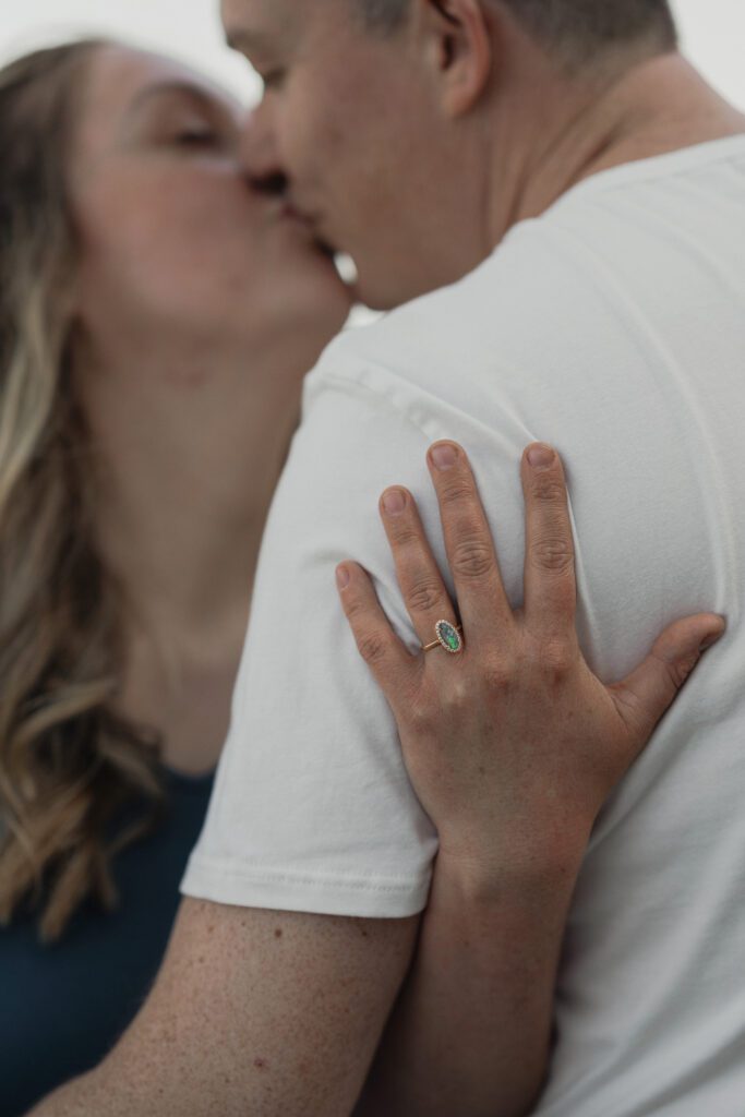 Family and Engagement session at the beach in Kye bay in preparation for their destination wedding in Mexico by Latitude 49 Photography