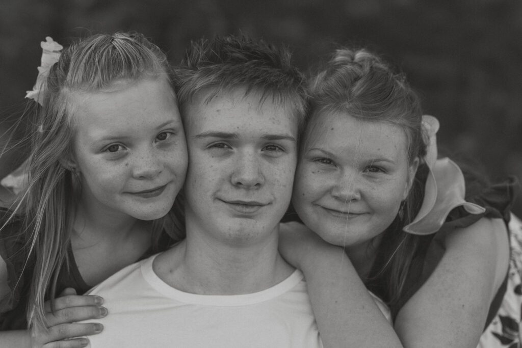 Family and Engagement session at the beach in Kye bay in preparation for their destination wedding in Mexico by Latitude 49 Photography