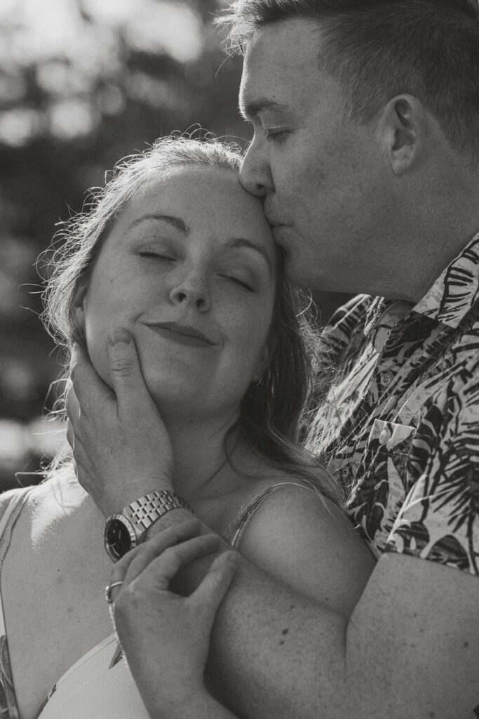 Family and Engagement session at the beach in Kye bay in preparation for their destination wedding in Mexico by Latitude 49 Photography