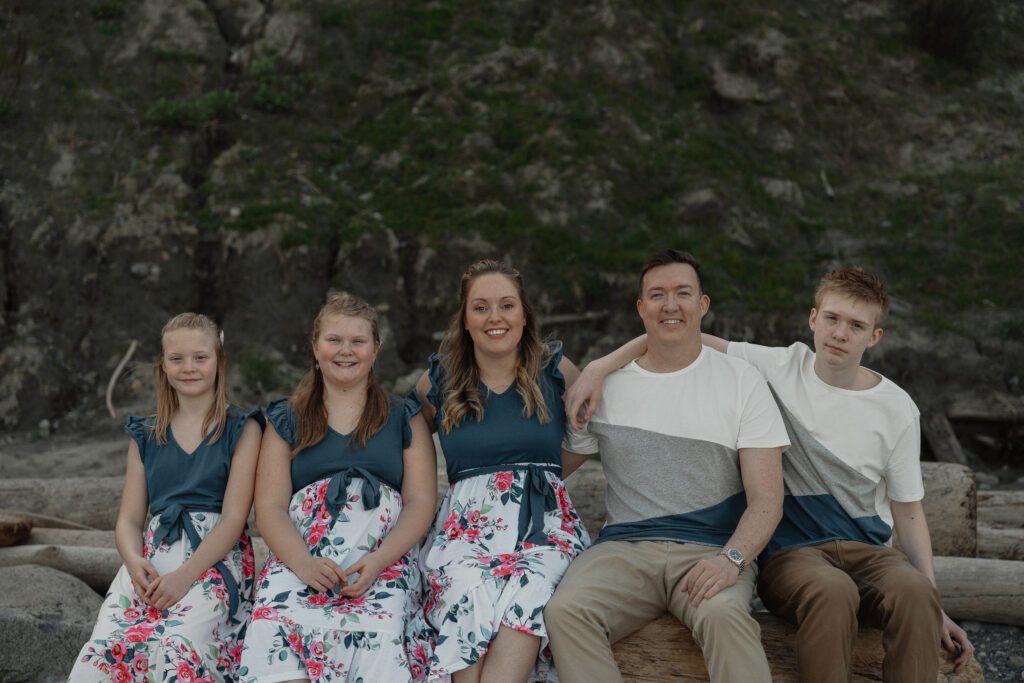 Family and Engagement session at the beach in Kye bay in preparation for their destination wedding in Mexico by Latitude 49 Photography