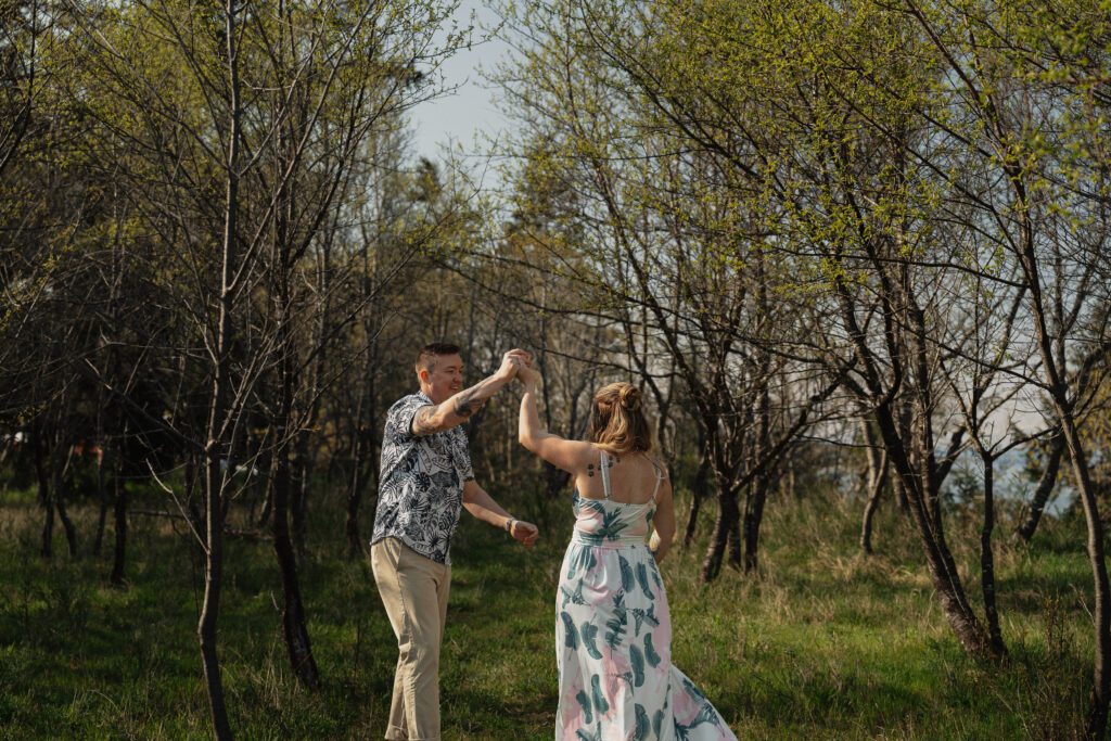 Family and Engagement session at the beach in Kye bay in preparation for their destination wedding in Mexico by Latitude 49 Photography