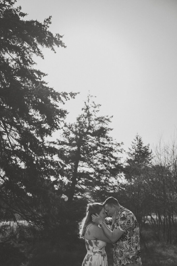 Family and Engagement session at the beach in Kye bay in preparation for their destination wedding in Mexico by Latitude 49 Photography