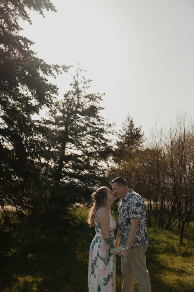 Family and Engagement session at the beach in Kye bay in preparation for their destination wedding in Mexico by Latitude 49 Photography