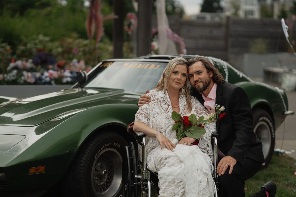 wedding couple photos during a palliative bride's wedding at Comox Valley Hospital by Latitude 49 Photography