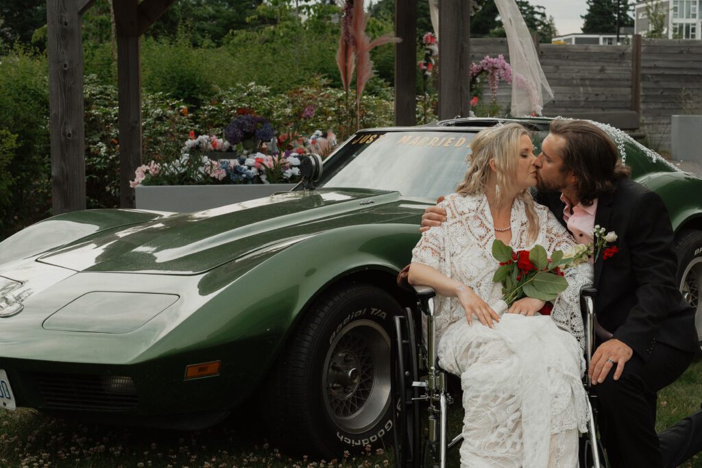 wedding couple photos during a palliative bride's wedding at Comox Valley Hospital by Latitude 49 Photography