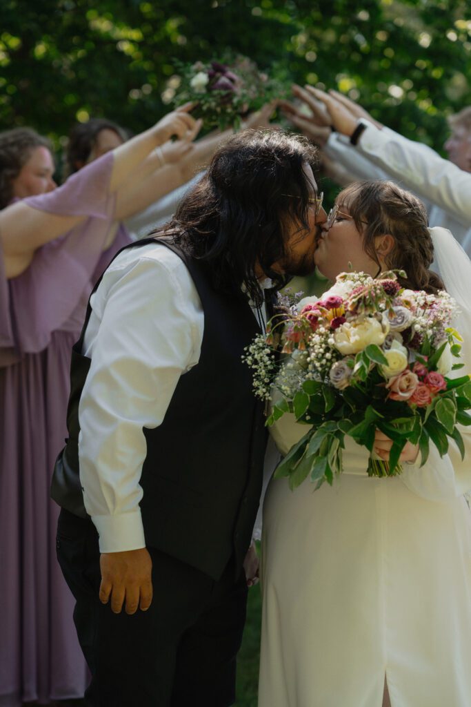 wedding portraits during a back yard wedding in Merville by latitude 49 photography