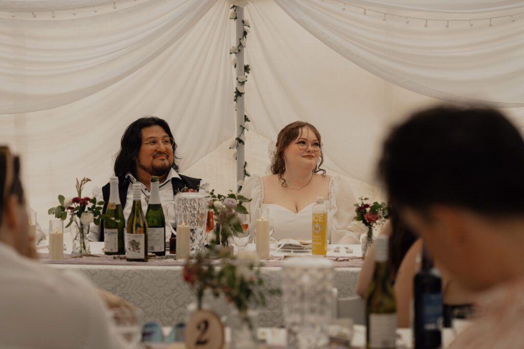 wedding photos during a back yard wedding in Merville by latitude 49 photography