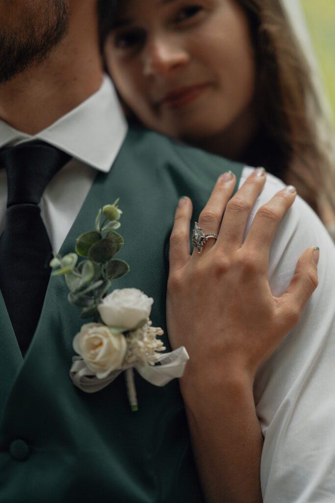 First look wedding portraits at Nymph Falls in the comox valley by latitude 49 photography