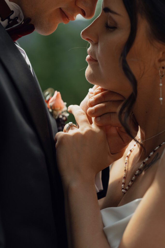 Editorial wedding portraits near Caleb Pike Heritage Park in Victoria by Latitude 49 Photography