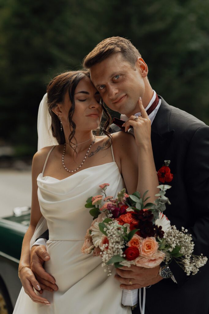 Editorial wedding portraits near Caleb Pike Heritage Park in Victoria by Latitude 49 Photography