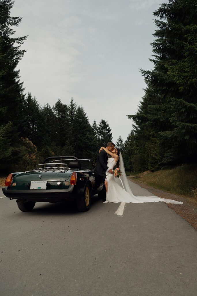 Editorial wedding portraits near Caleb Pike Heritage Park in Victoria by Latitude 49 Photography