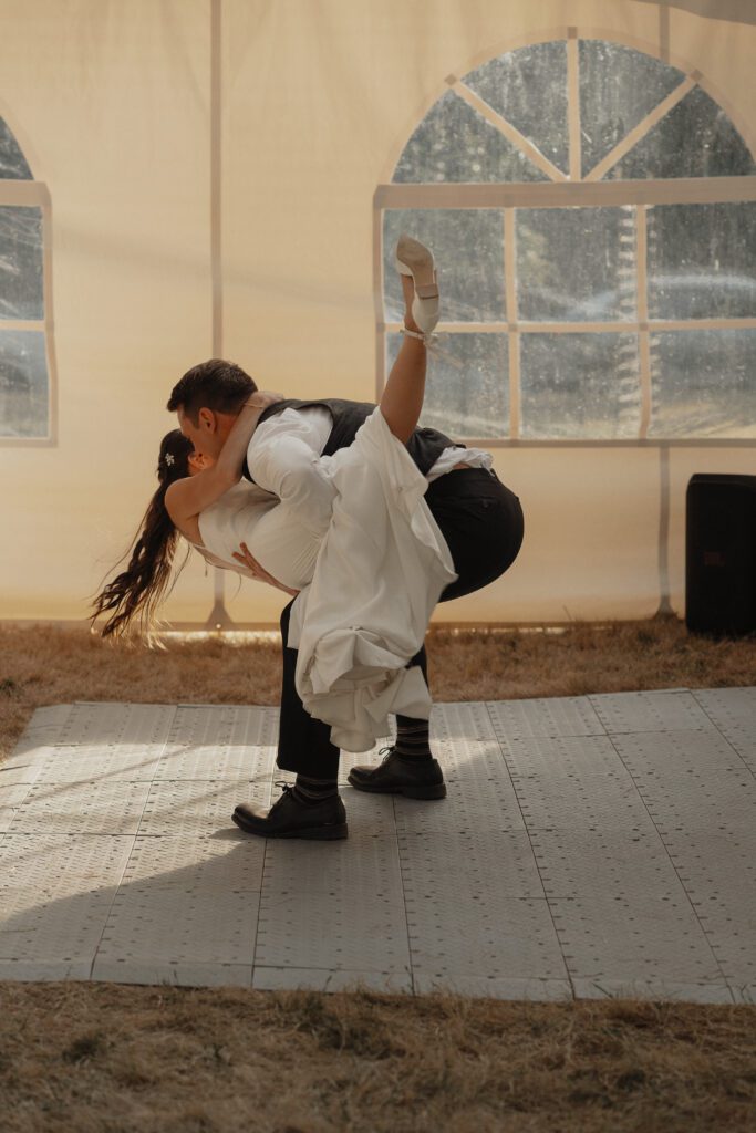 First dance portraits Caleb Pike Heritage Park in Victoria by Latitude 49 Photography