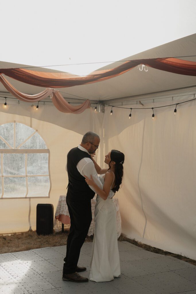 First dance portraits Caleb Pike Heritage Park in Victoria by Latitude 49 Photography