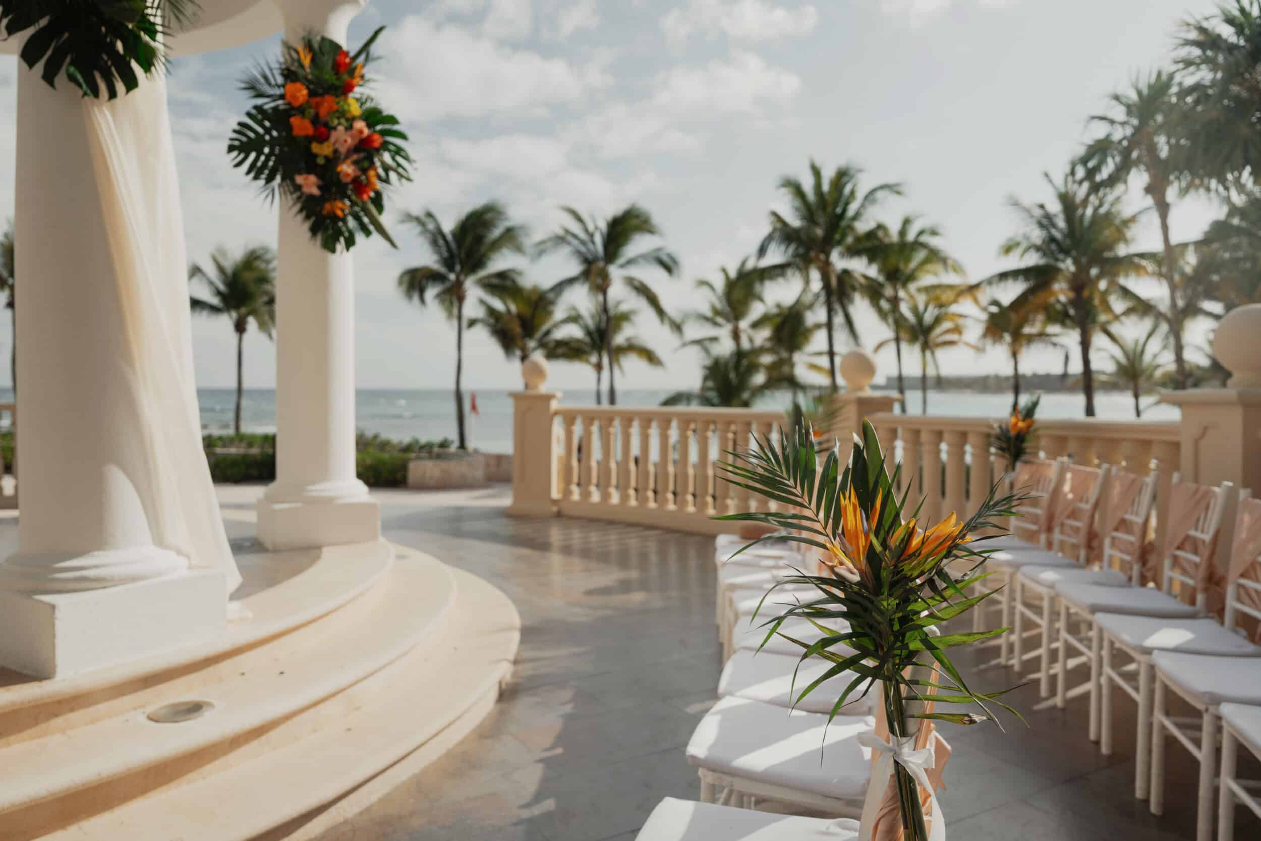 Barcelo Maya Palace Wedding set up